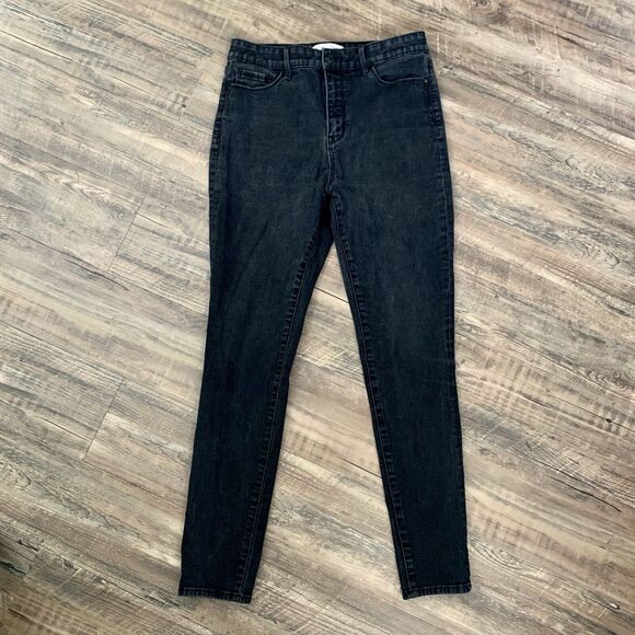 Social Standard By Sanctuary High Rise Skinny Black Jean Size 10/30 - Picture 1 of 4